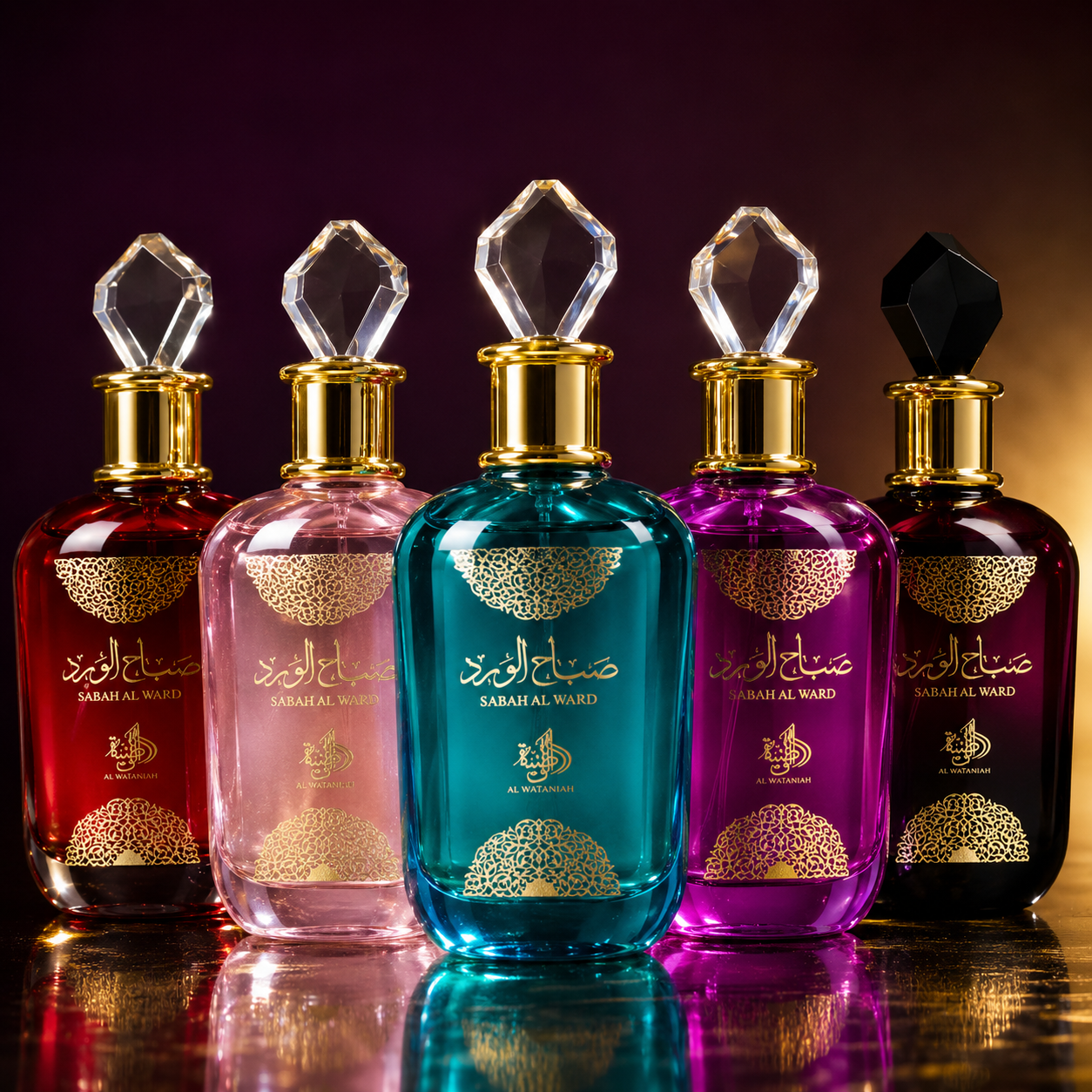 Kit Coleção Sabah Al Ward – Al Wataniah (5 perfumes 100ml)