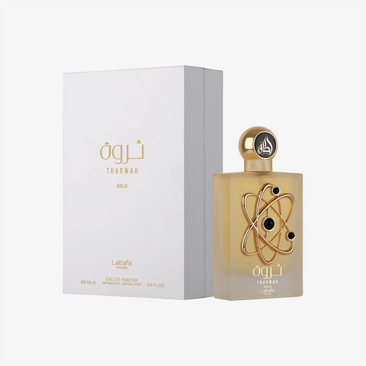 Perfume Lattafa Tharwah Gold Feminino Eau de Parfum 100ml