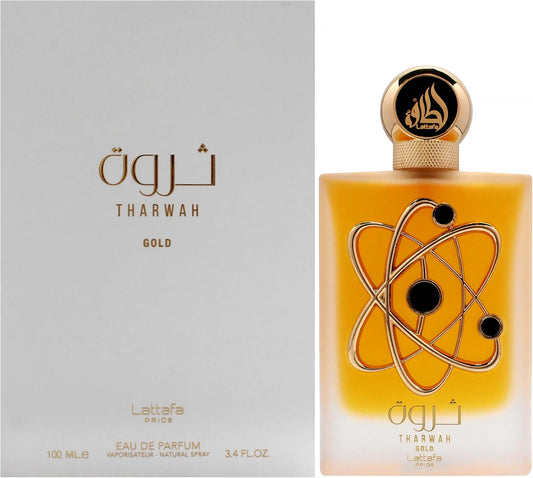 Perfume Lattafa Tharwah Gold Feminino Eau de Parfum 100ml