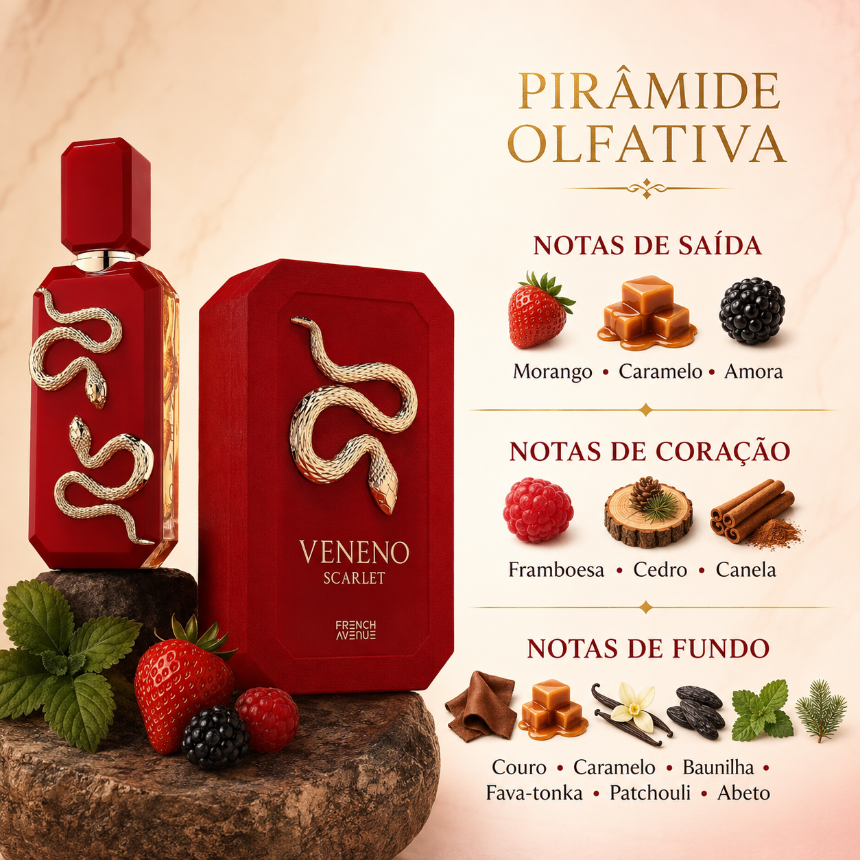 Veneno Scarlet French Avenue Eau de Parfum 100ml