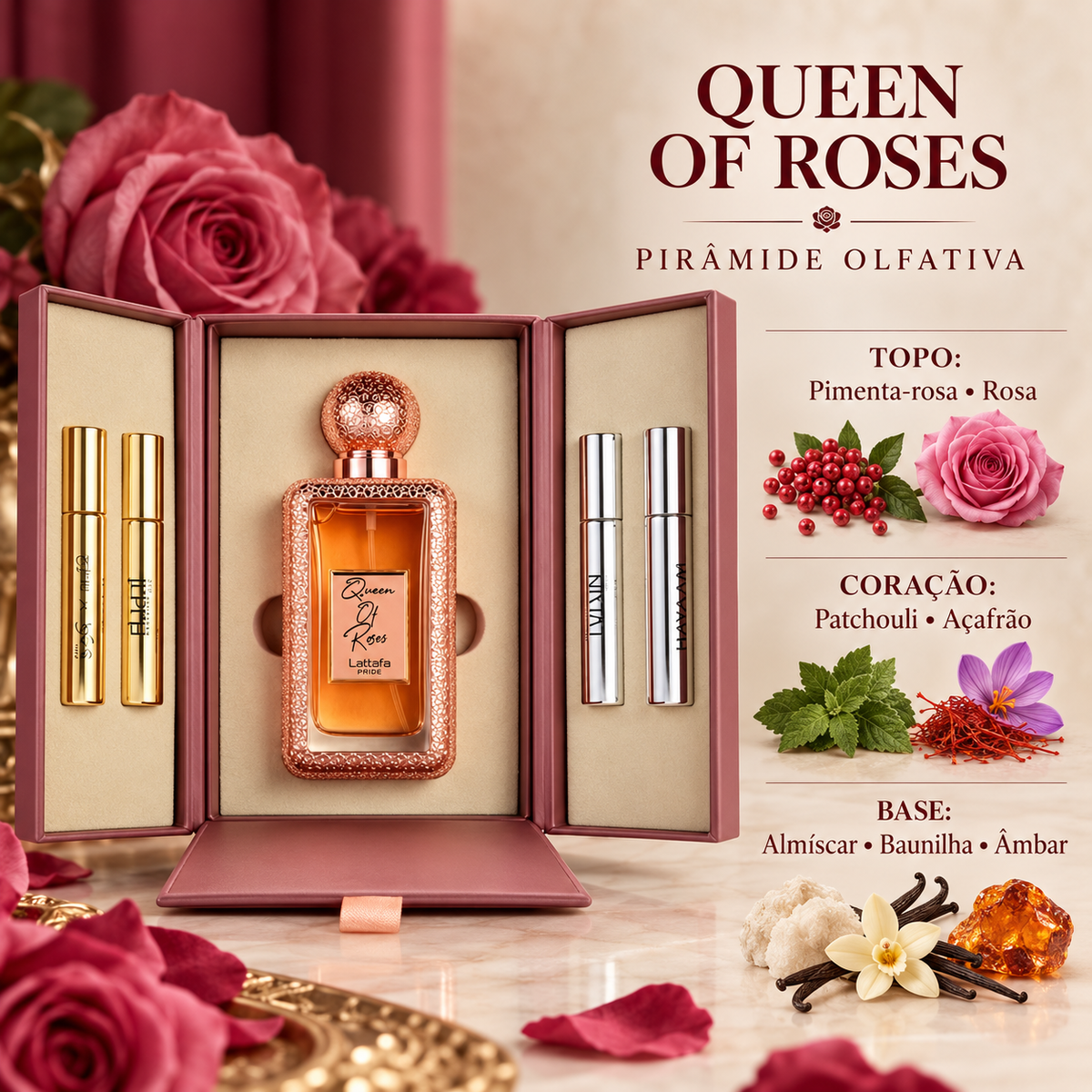 Queen of Roses Lattafa Pride 100ml Perfume Feminino