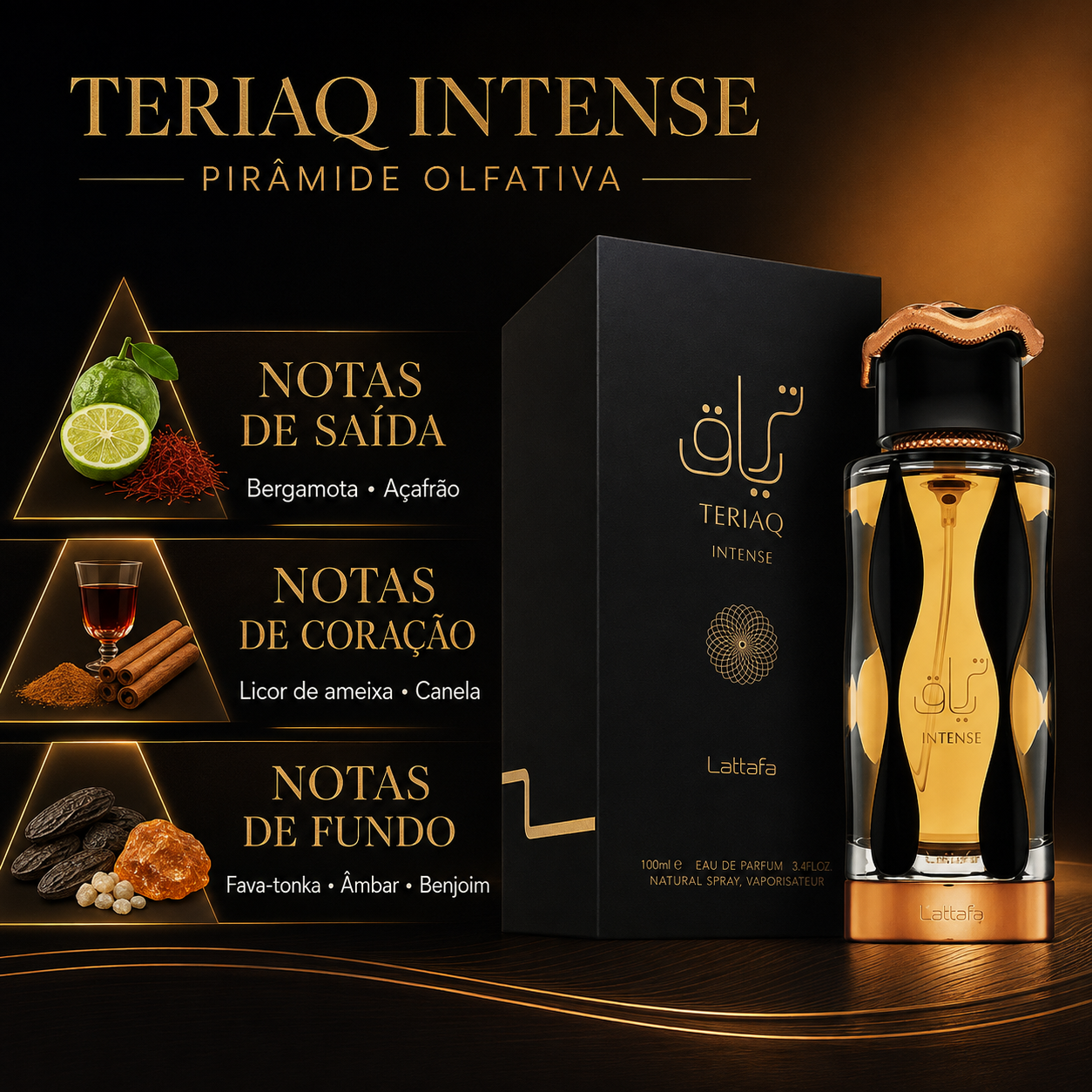 Teriaq Intense Lattafa Eau de Parfum 100ml