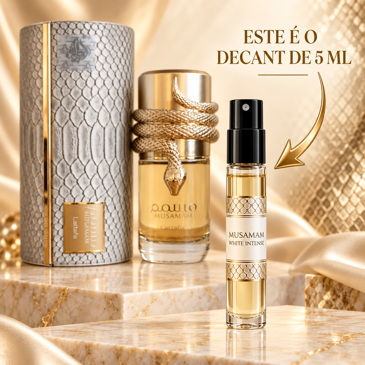 Decant Musaman White Intense Lattafa 5ml