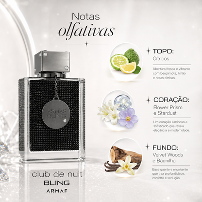 Club de Nuit Bling Armaf Perfume Unissex Eau de Parfum 75ml
