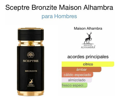Perfume Sceptre Bronzite Maison Alhambra Masculino Eau de Parfum 100ml