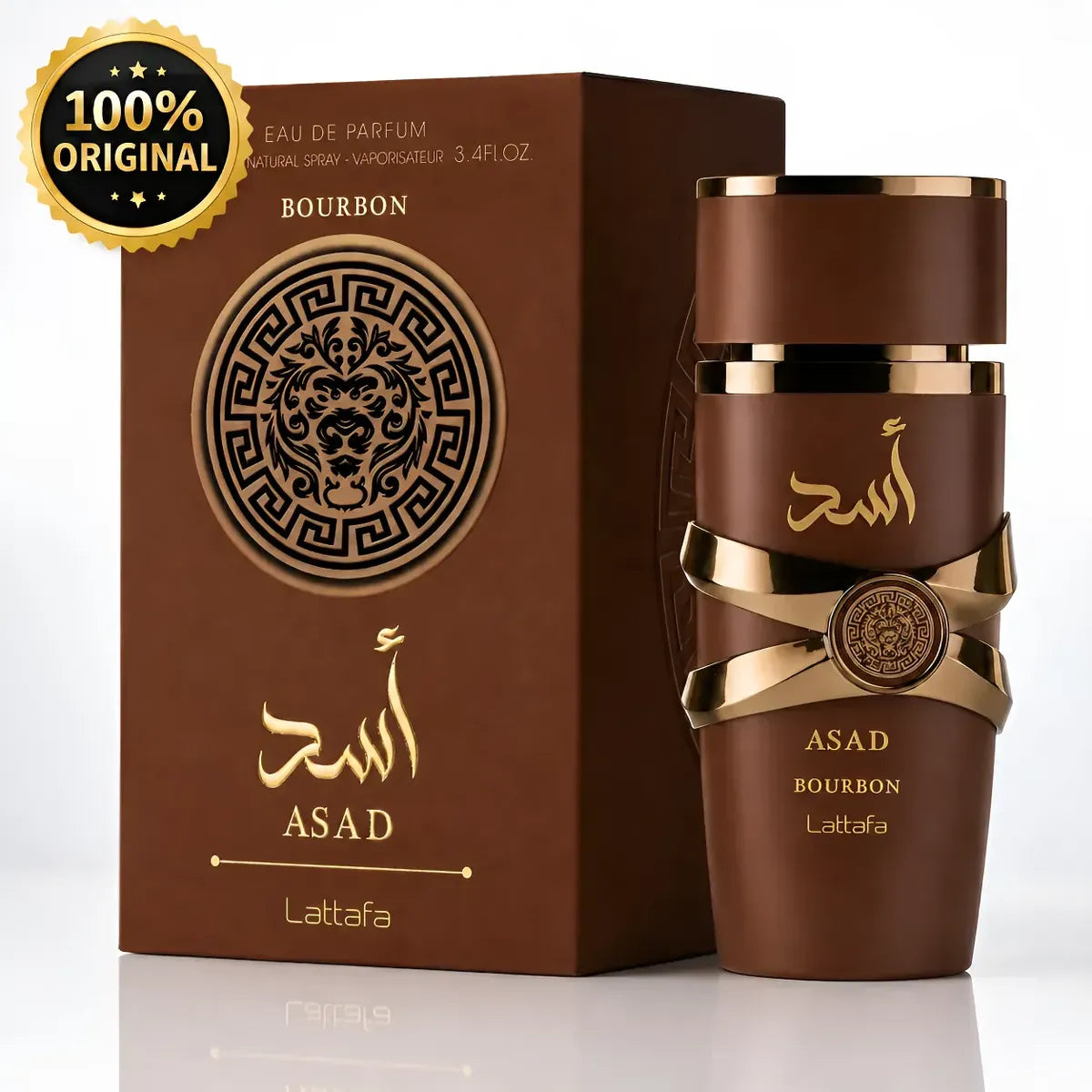 Lattafa Asad Bourbon Perfume Masculino Eau de Parfum 100ml