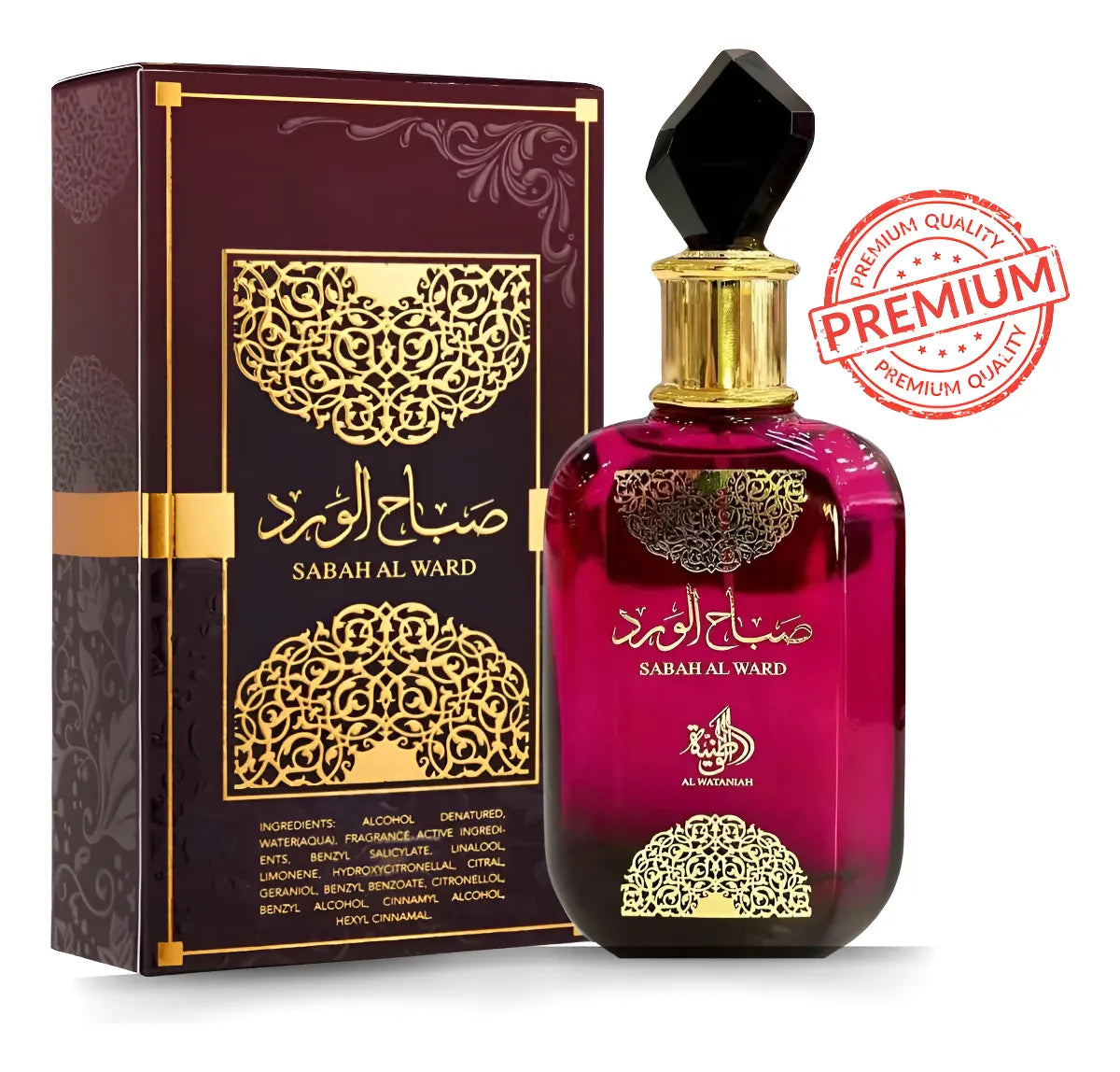 Perfume Árabe Sabah Al Ward Al Wataniah Eau De Parfum Feminino