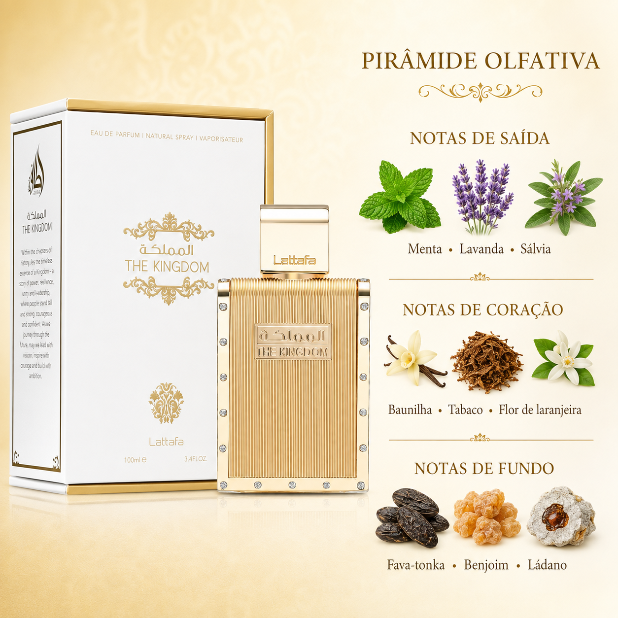 The Kingdom Lattafa Eau de Parfum 100ml