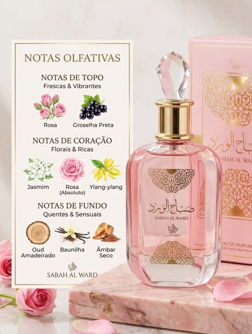 Al Wataniah Sabah Al Ward Sugar Feminino Eau de Parfum 100ml