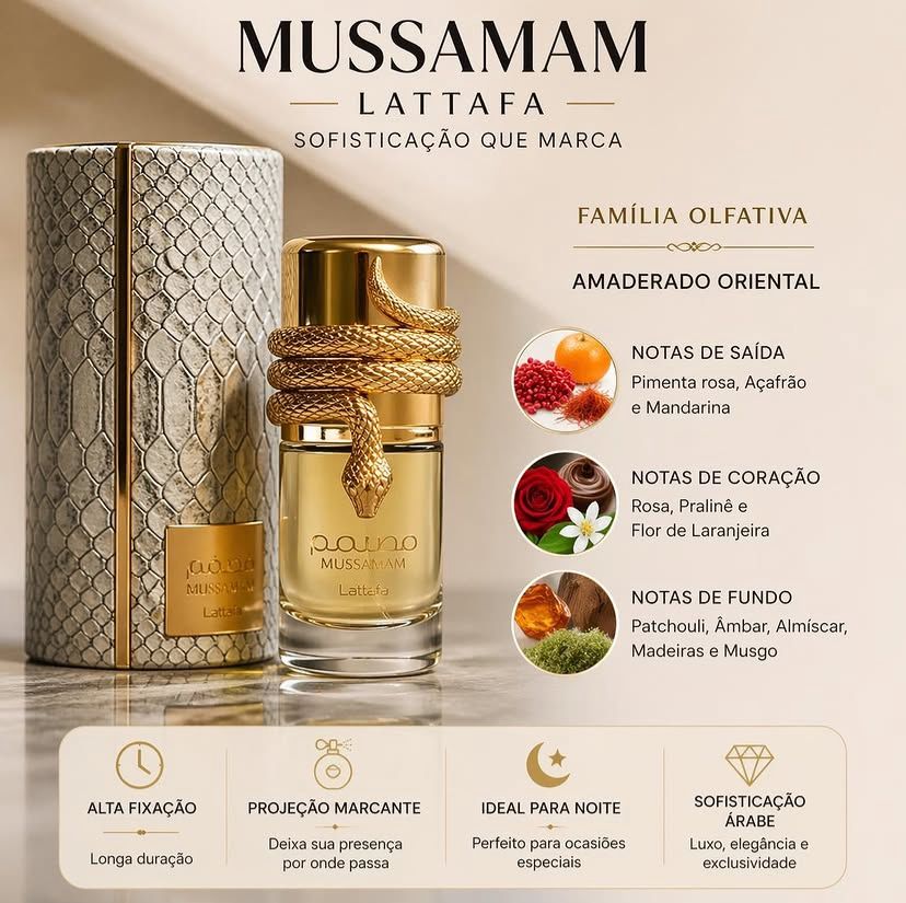 Perfume Lattafa Musamam Feminino Eau de Parfum 100ml